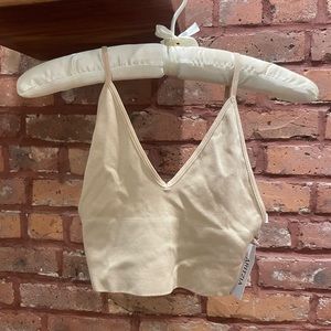 Talula from Aritzia seamless cami in beige NWT